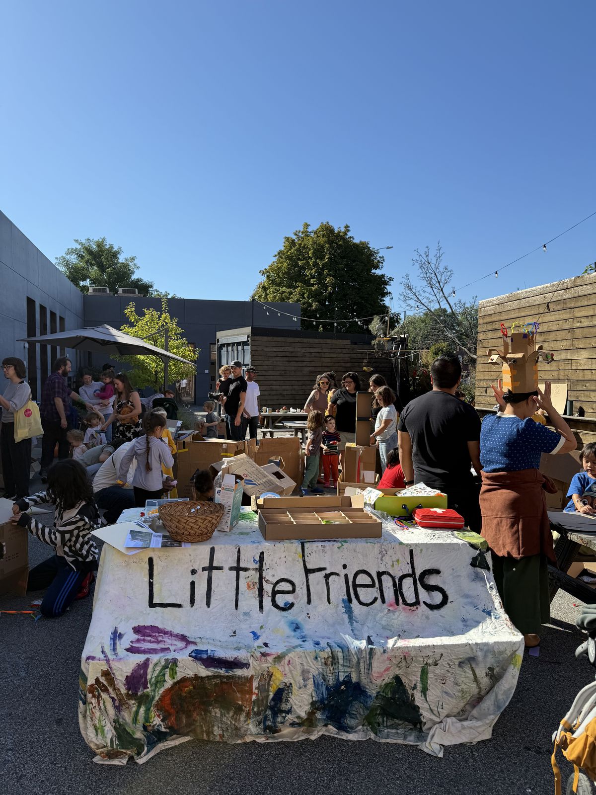 Cardboard City with Little Friends Learning Loft